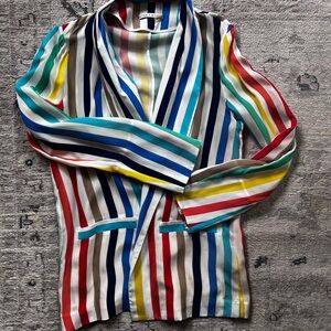 Alice and Olivia Colorful Striped Blazer
